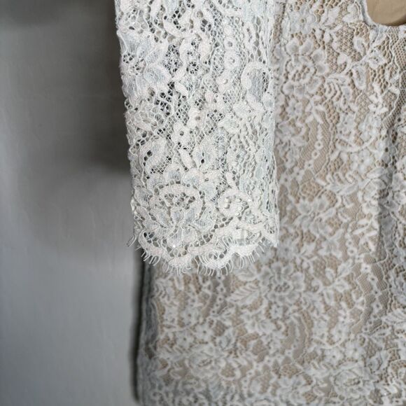 Rumored Cream Lace Mini Dress - Picture 3 of 7